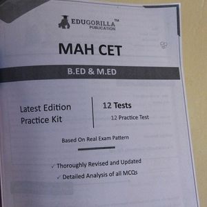 Mah Cet B.Ed M.Ed Competitive Exam Practice Papers