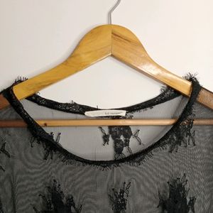 Black Casual Long Top (Women' s)