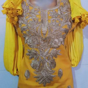 Haldi Ceremony Party Wear Dress