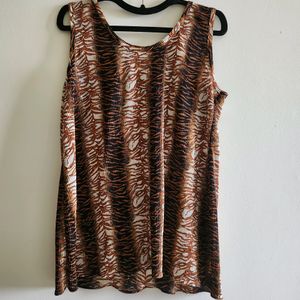 Animal Print Light Weight Top