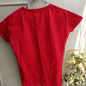 Red T Shirt For Women Xxl Size🧨Brand New