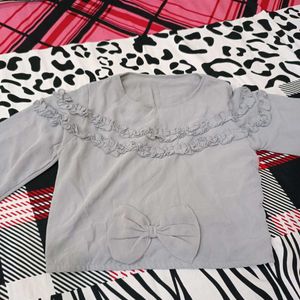 Grey Colour Bunny Top