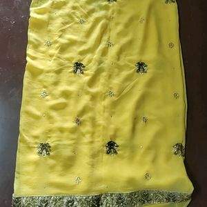 Yellow Colour Saree,