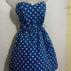 BLUE DOTTED FROCK