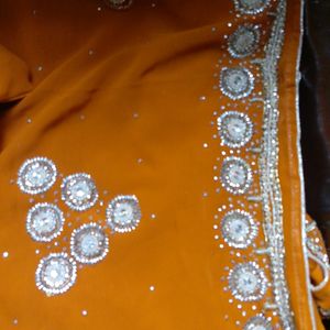 Lite Hand Work Saree Good Condition