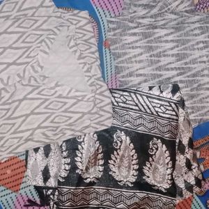 Ikkat Kurtha Set