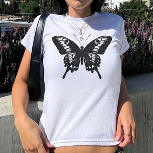 Butterfly Baby Tee Pinteresty Y2k