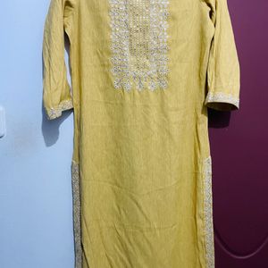 Beautiful Yellow Kurta