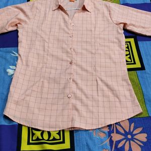 Light Pink Formal Check Shirt