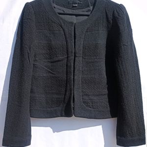 Black Retro Jacket For Women