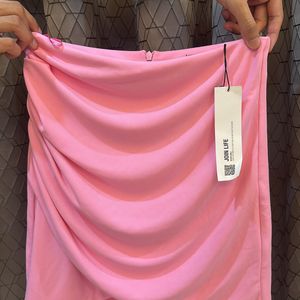 Pink Flared Skirt