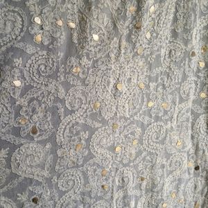 Chikankari Kurta With Gota Embellishments