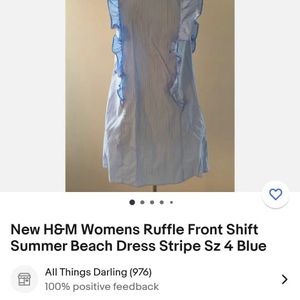 H&M Women's Ruffle Beach Dress