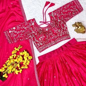 Pink lehenga Choli