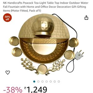 2 IN 1 FOUNTAIN + TEA LIGHT HOLDER