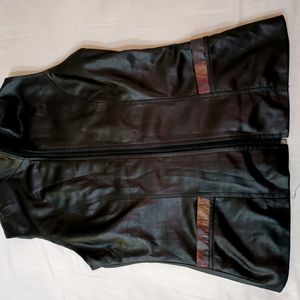 Half Leather Jacket
