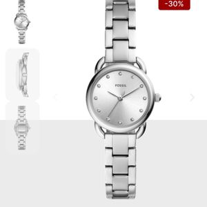 Fossil Silver Analogue Watch