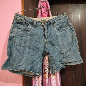 Light Blue Denim Shorts