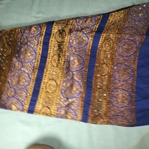 Golden And Blue Salwar