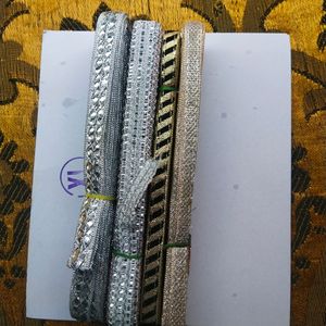 Combo Of Four Saree Lace 9 Meter Each
