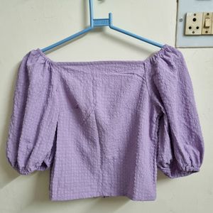 Lavender Crop Top