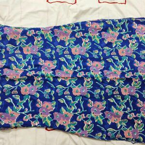 Soch Blue Floral Kurti For Women (XL SIZE)