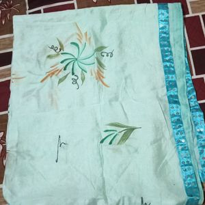 beautiful painting work dupatta