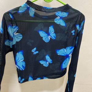 Butterfly Top With Long Sleeve🖤🌚