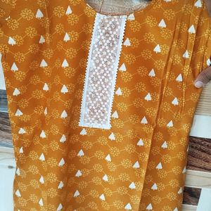 Cotton Kurti Dupatta & Pajama