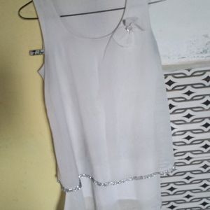 White Sleeveless Top