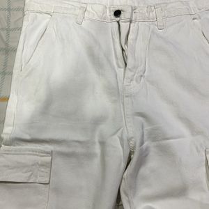 Cargo White Jeans