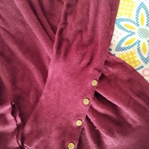 Mode Burgundy Sweater Top