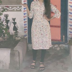 Pantaloons Straight Kurti.