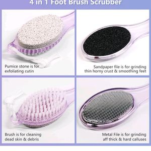 Foot Pedicure Brush - 4 IN 1 Pumice Stone