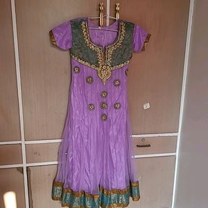 Zardosi Work Anarkali Kurti Pyjama And Duppata