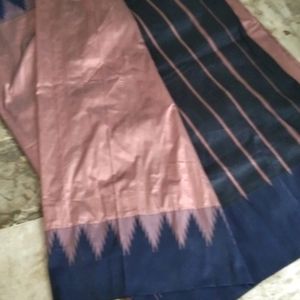 Brand new silk border saree attached फॉल