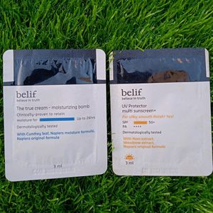 Belif Moisturizer And Sunscreen