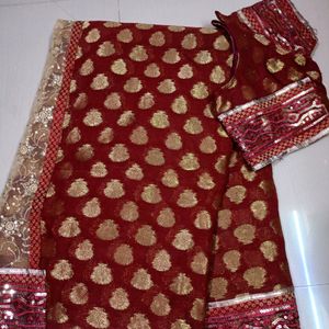 Saree With Blouse Size 32"