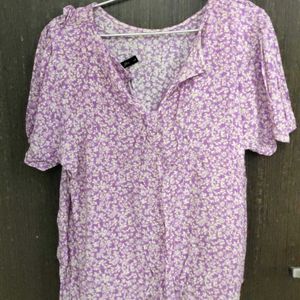 Rio Lavender Top With Button Back