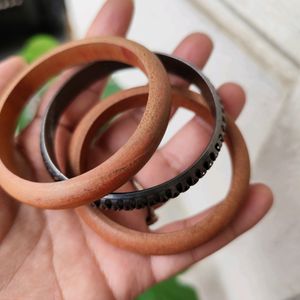 New 2 Set Of Wooden Bangle