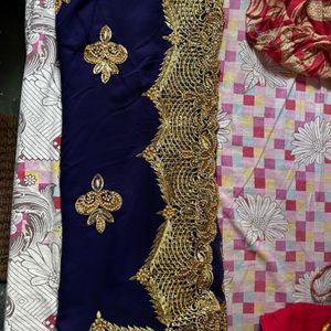 Navy Blue Party Wear Saree