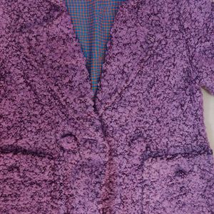 Lavender Overcoat For Women