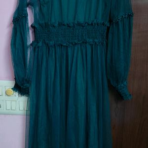 Dark Green Beautiful Dress