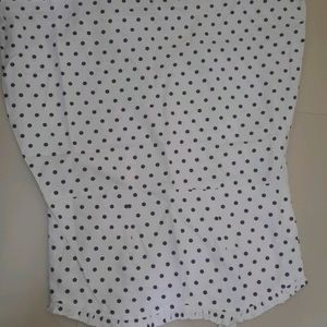 White Dotted Polka Dress