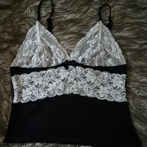 Black Lace Dark coquette Top