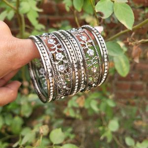 Shivarth Bangles set Black oxidized Jewellery