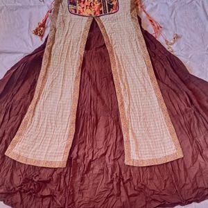 Brown Anarkali