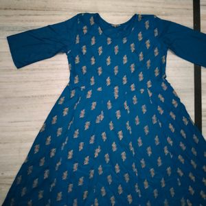 Blue Anarkali Kurti