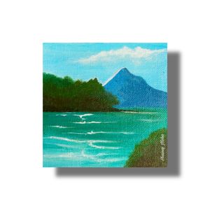 Mountain And Beach Painting