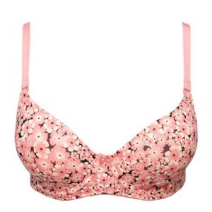 Floral Underwired Lightly Padded Tshirt Bra